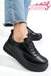 Pantofi sport negri piele naturala tsp3091