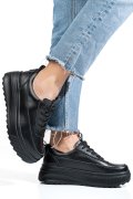 PANTOFI SPORT NEGRI PIELE NATURALA TSP3091