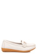 MOCASINI ALBI PIELE NATURALA 6SP05