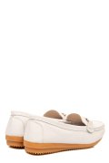 MOCASINI ALBI PIELE NATURALA 6SP05