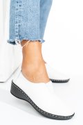 PANTOFI ALBI PIELE NATURALA TSP45