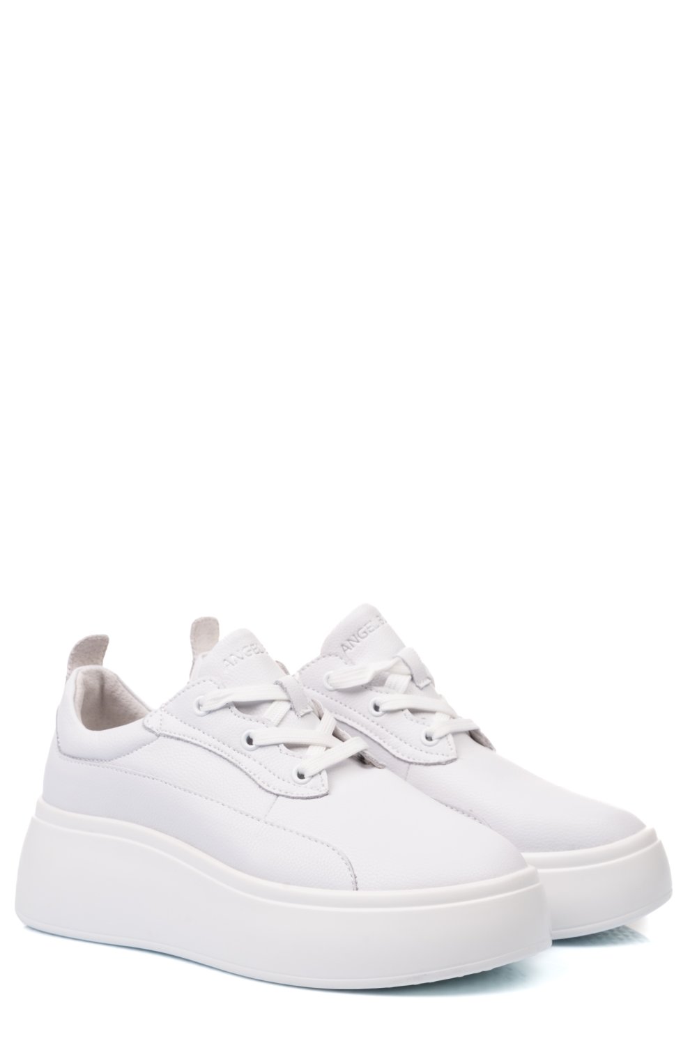 PANTOFI SPORT ALBI PIELE NATURALA FSP002291