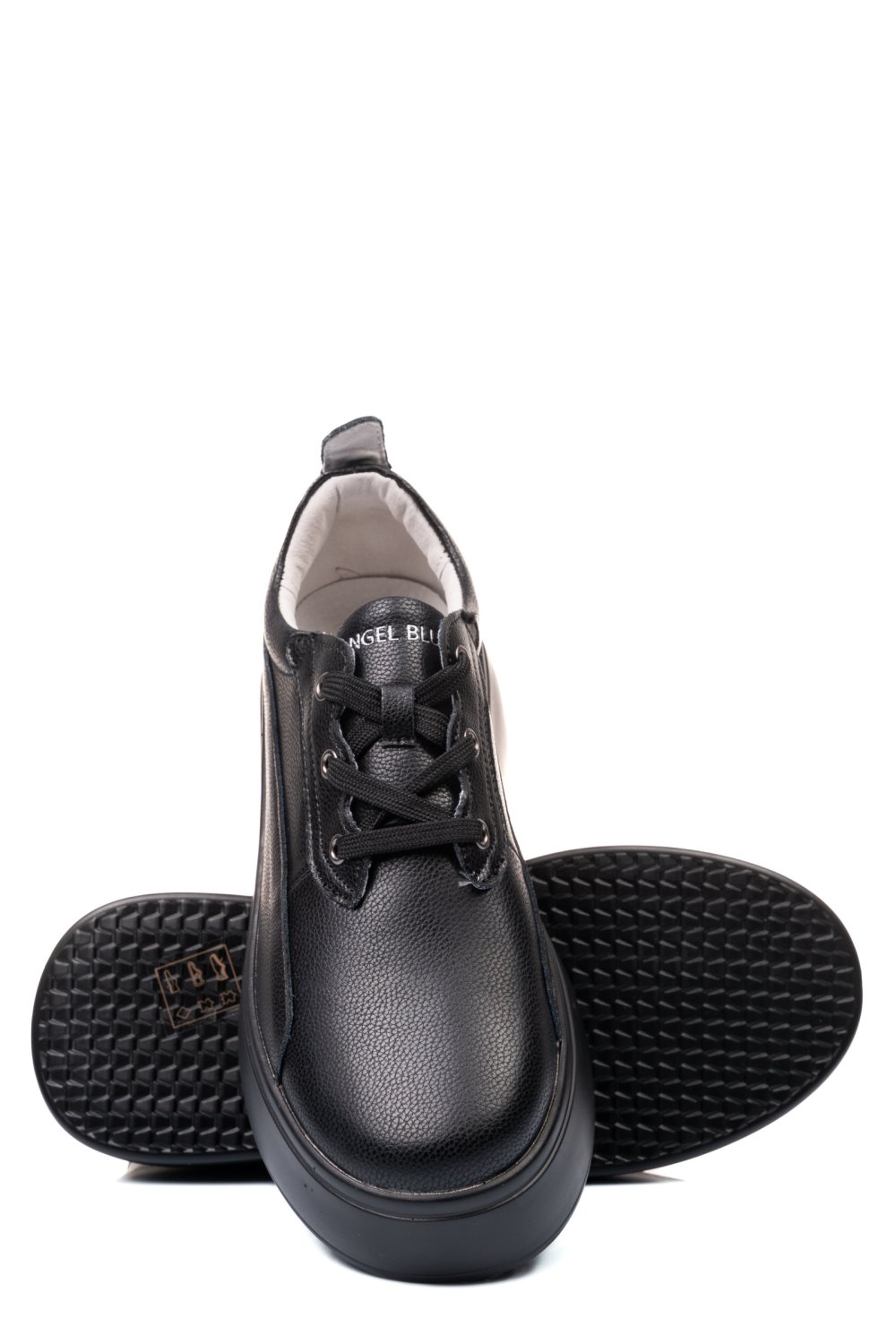 PANTOFI SPORT NEGRI PIELE NATURALA FSP002291