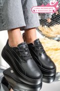 PANTOFI SPORT NEGRI PIELE NATURALA FSP002291
