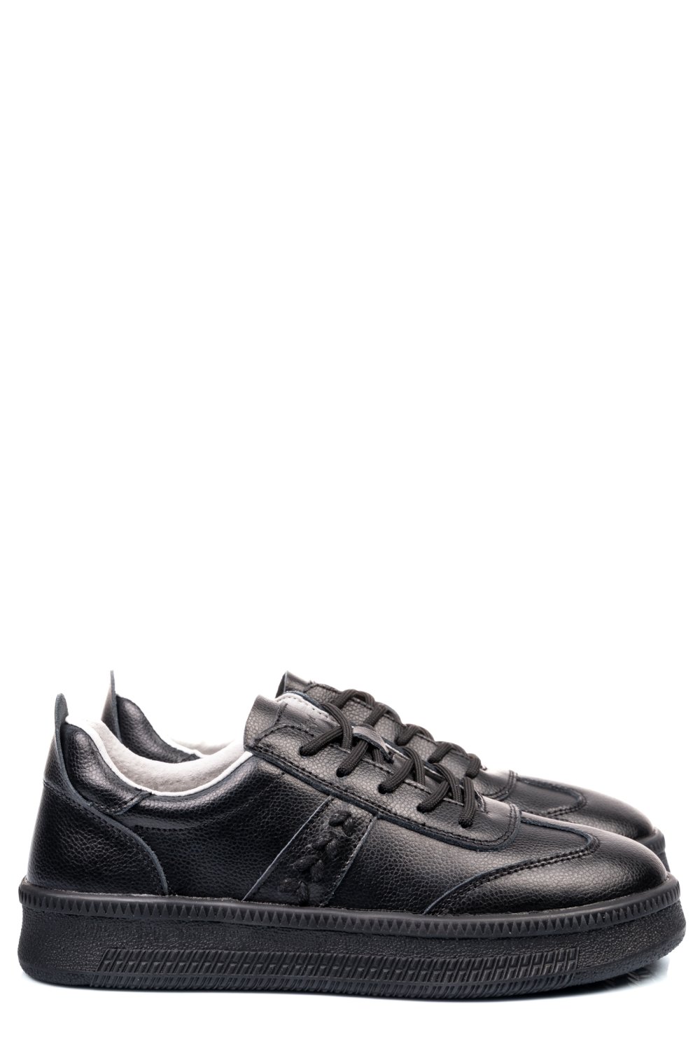 PANTOFI SPORT NEGRI PIELE NATURALA FSP005016