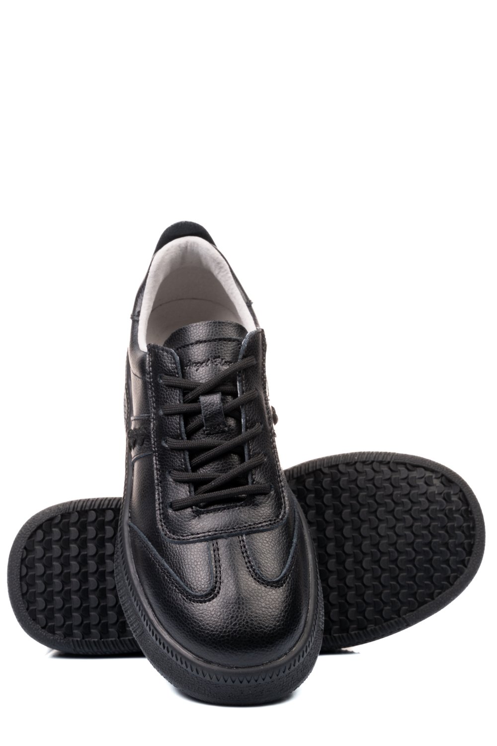 PANTOFI SPORT NEGRI PIELE NATURALA FSP005016