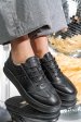 Pantofi sport negri piele naturala fsp005016
