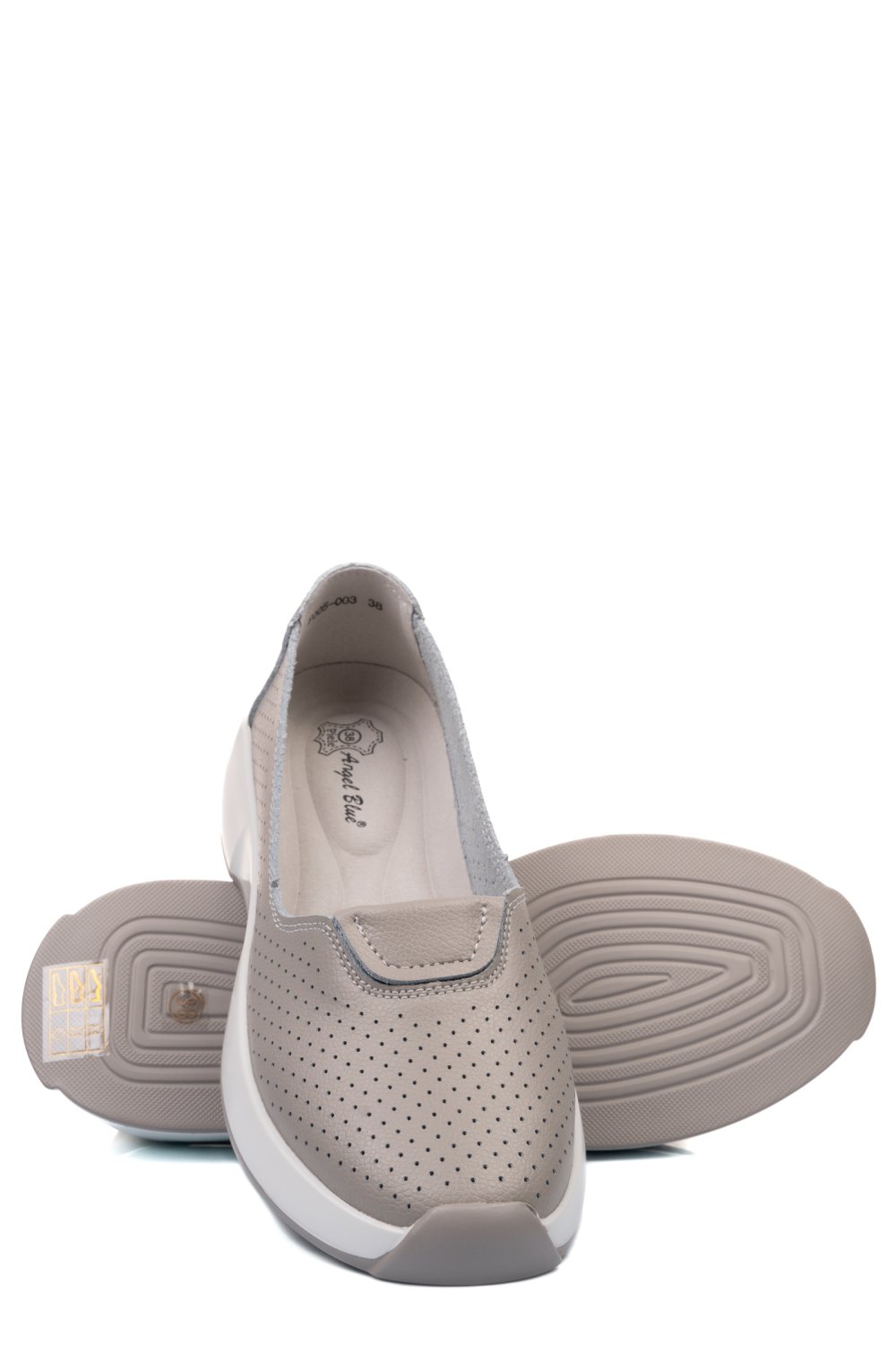 MOCASINI GRI PIELE NATURALA FSP005003