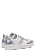 PANTOFI SPORT ALB ARGINTIU PIELE NATURALA FSP005016