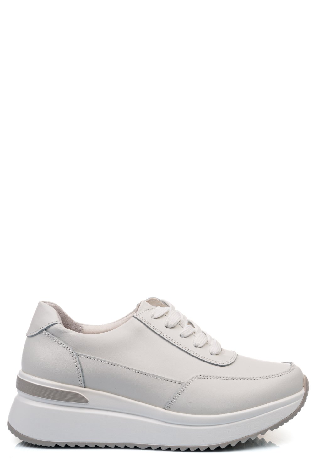 PANTOFI SPORT ALBI PIELE NATURALA TSP3098