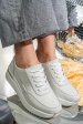 Pantofi sport albi piele naturala tsp3098