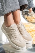 PANTOFI SPORT BEJ PIELE NATURALA FSP005016