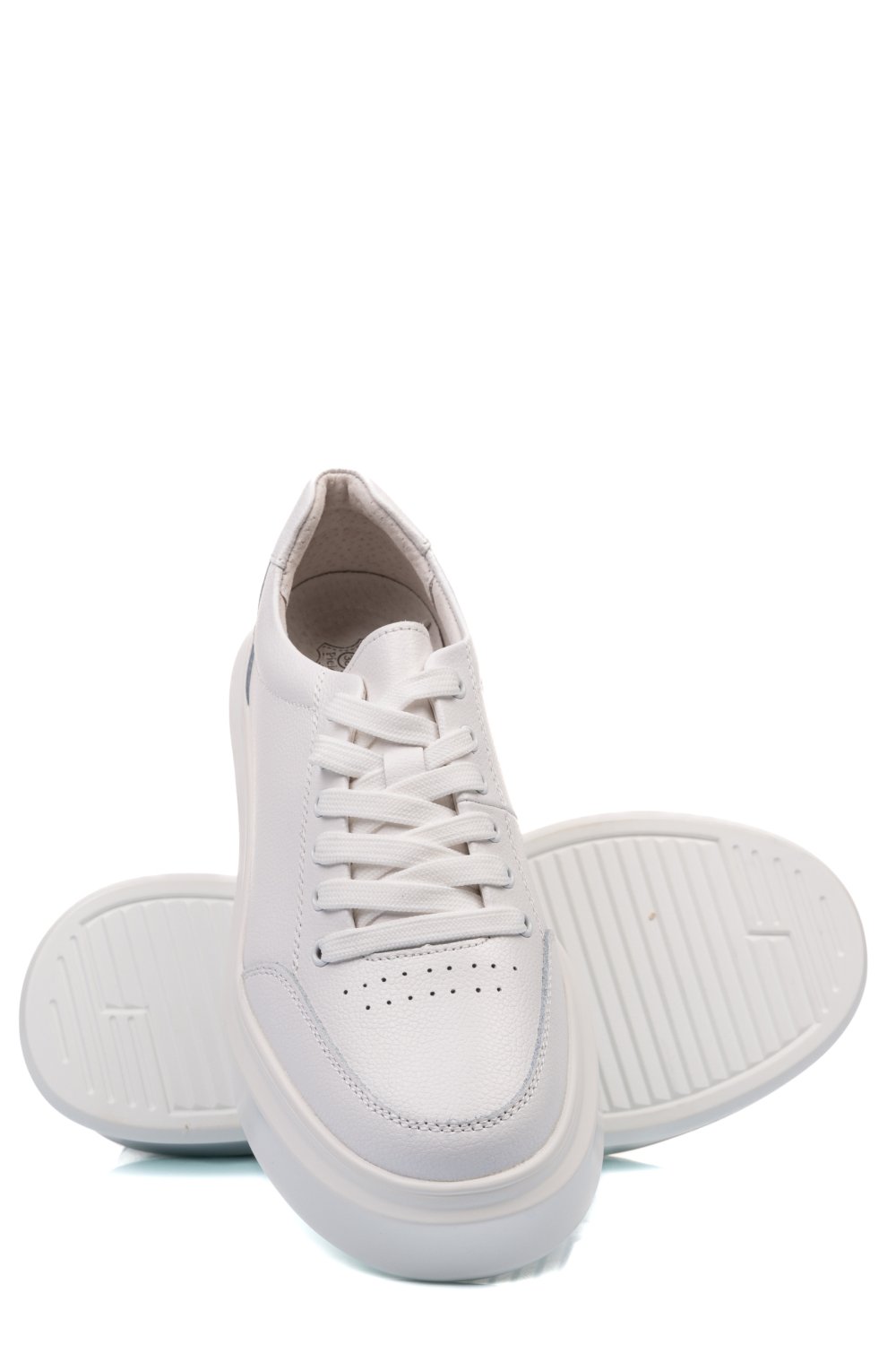 PANTOFI SPORT ALBI PIELE NATURALA FSP001672