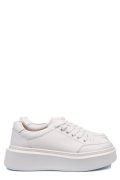 PANTOFI SPORT ALBI PIELE NATURALA FSP001672