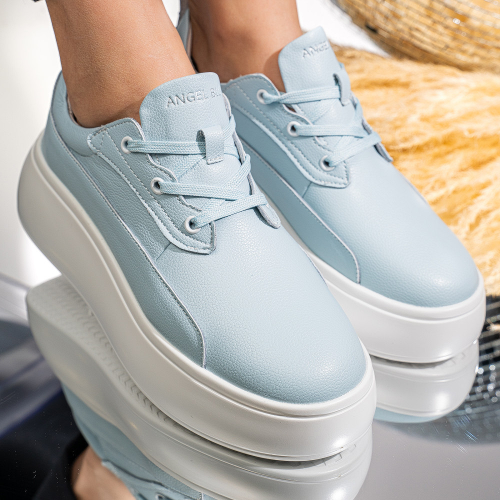 PANTOFI SPORT ALBASTRI PIELE NATURALA FSP002291