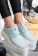 Pantofi sport albastri piele naturala fsp002291
