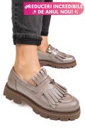 MOCASINI DAMA PIELE NATURALA GRI SIDEF 3S7795
