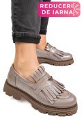 MOCASINI DAMA PIELE NATURALA GRI SIDEF 3S7795