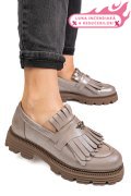 MOCASINI DAMA PIELE NATURALA GRI SIDEF 3S7795