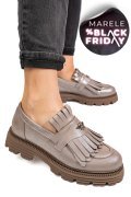 MOCASINI DAMA PIELE NATURALA GRI SIDEF 3S7795