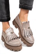 MOCASINI DAMA PIELE NATURALA GRI SIDEF 3S7795