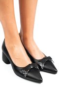 PANTOFI NEGRI PIELE NATURALA 1PC455