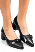 PANTOFI NEGRI PIELE NATURALA 1PC455