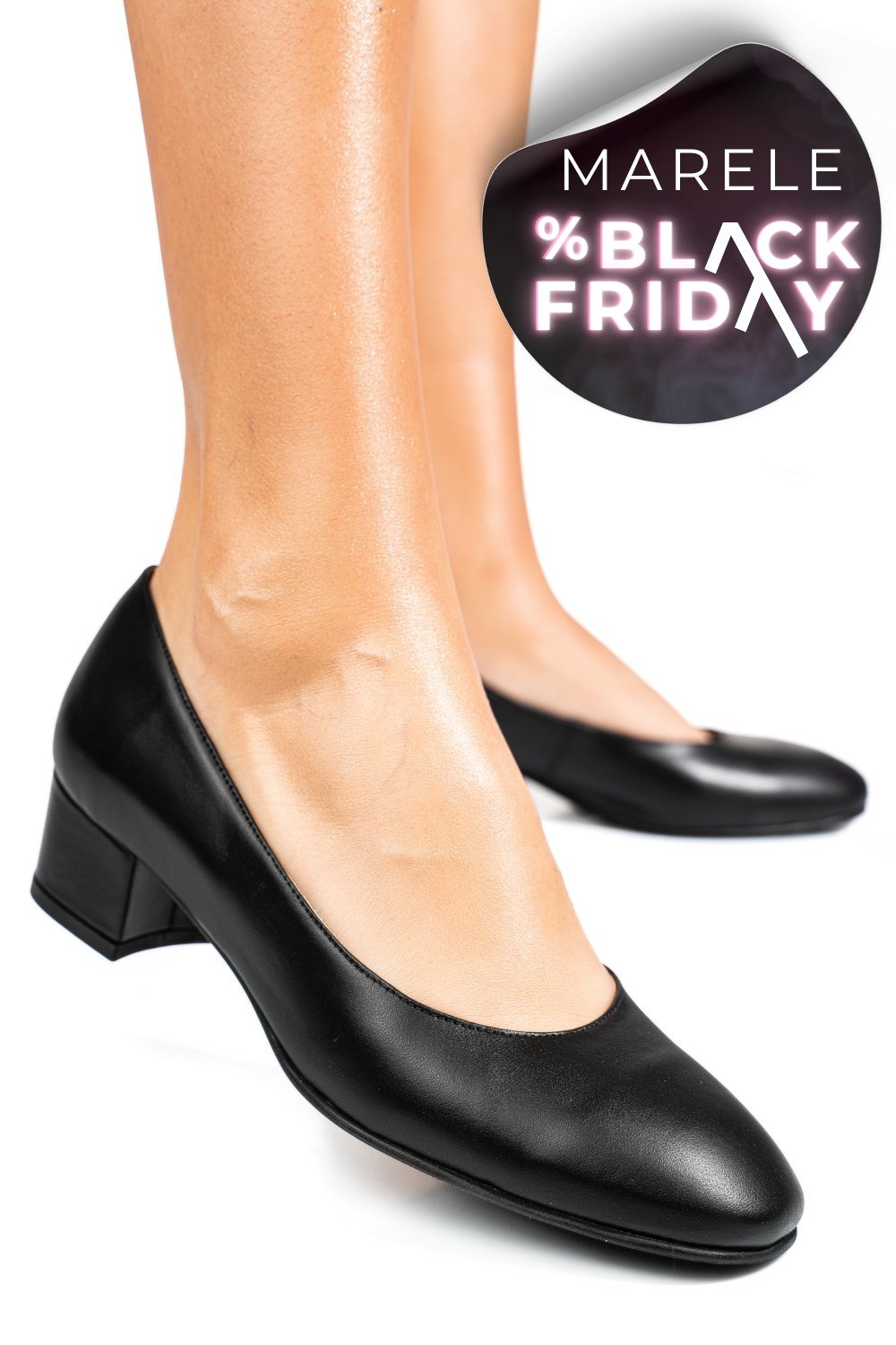 PANTOFI NEGRI PIELE NATURALA 1S77301