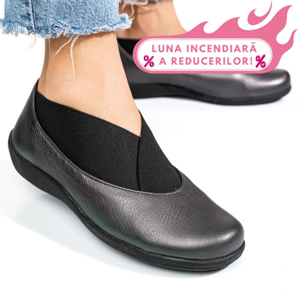 PANTOFI PEWTER PIELE NATURALA DPC1529