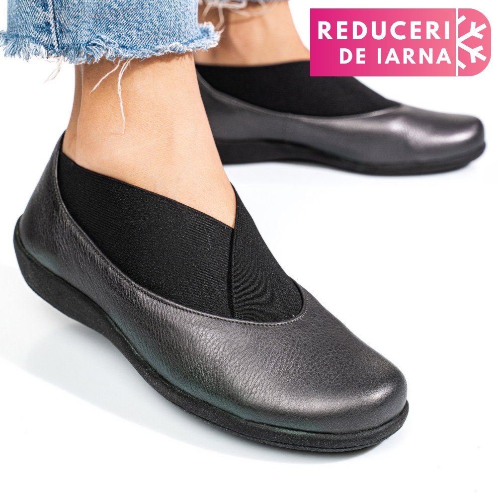 PANTOFI PEWTER PIELE NATURALA DPC1529