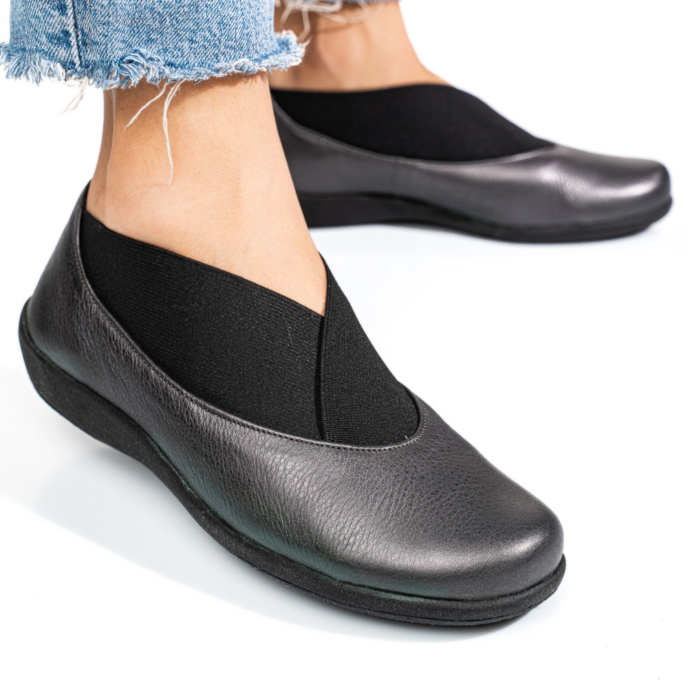 PANTOFI PEWTER PIELE NATURALA DPC1529