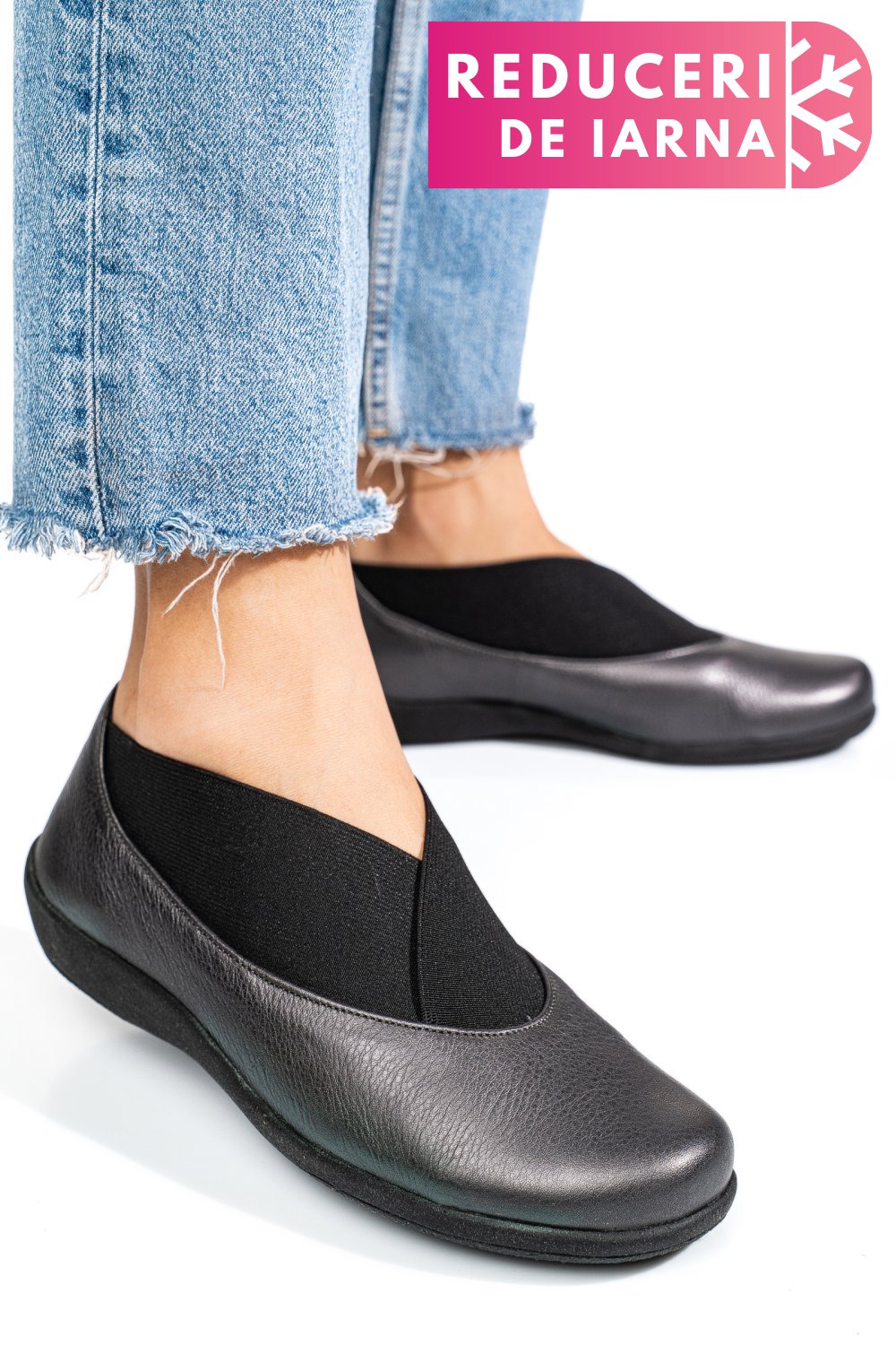 PANTOFI PEWTER PIELE NATURALA DPC1529