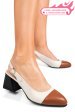 Pantofi bej maro piele naturala 1pc582