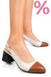 Pantofi bej maro piele naturala 1pc582