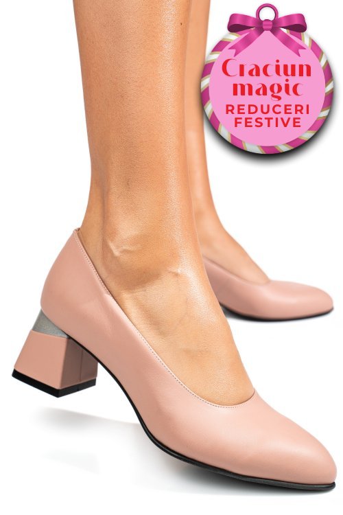 Pantofi nude piele naturala 5s77025