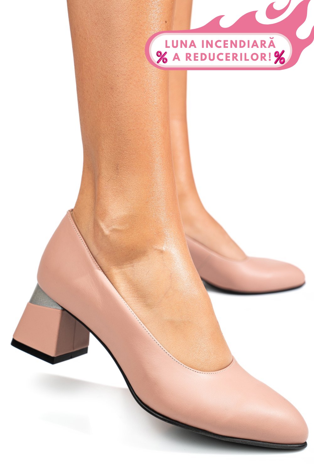PANTOFI NUDE PIELE NATURALA 5S77025