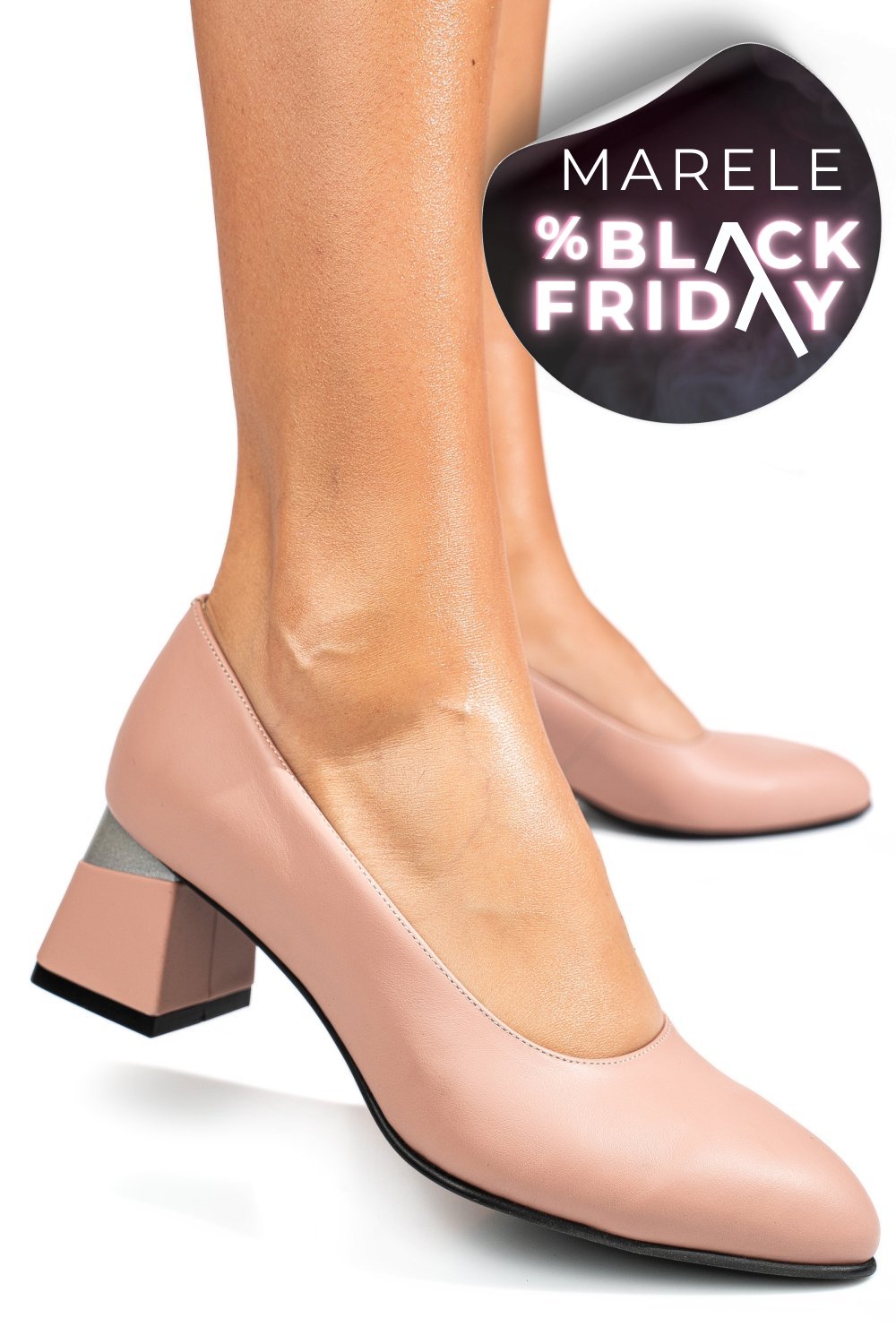 PANTOFI NUDE PIELE NATURALA 5S77025