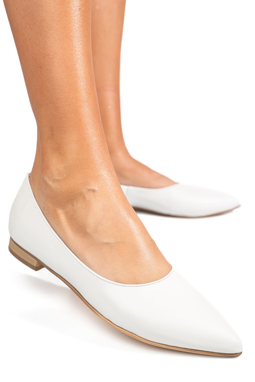 BALERINI ALBI PIELE NATURALA 3S7707