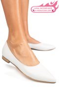BALERINI ALBI PIELE NATURALA 3S7707