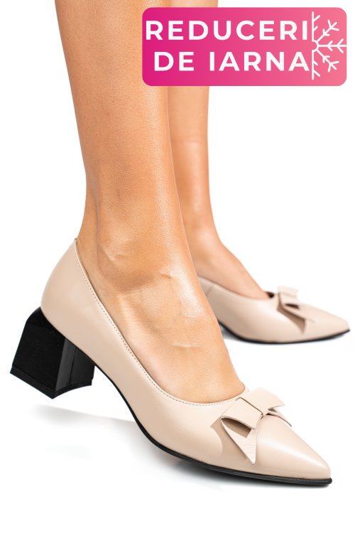 Pantofi nude piele naturala 5s77463