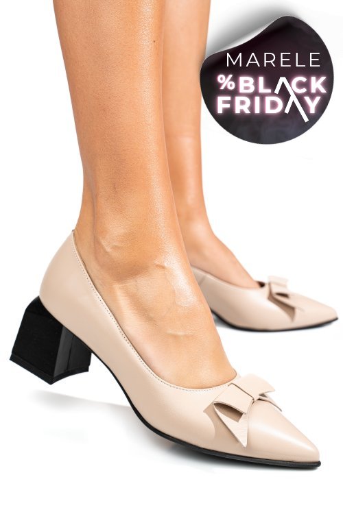 Pantofi nude piele naturala 5s77463
