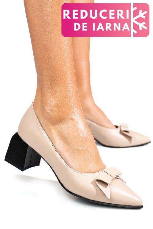 Pantofi nude piele naturala 5s77463