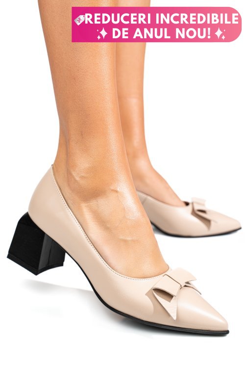 Pantofi nude piele naturala 5s77463