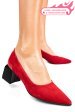 Pantofi rosii piele naturala intoarsa 5s77461
