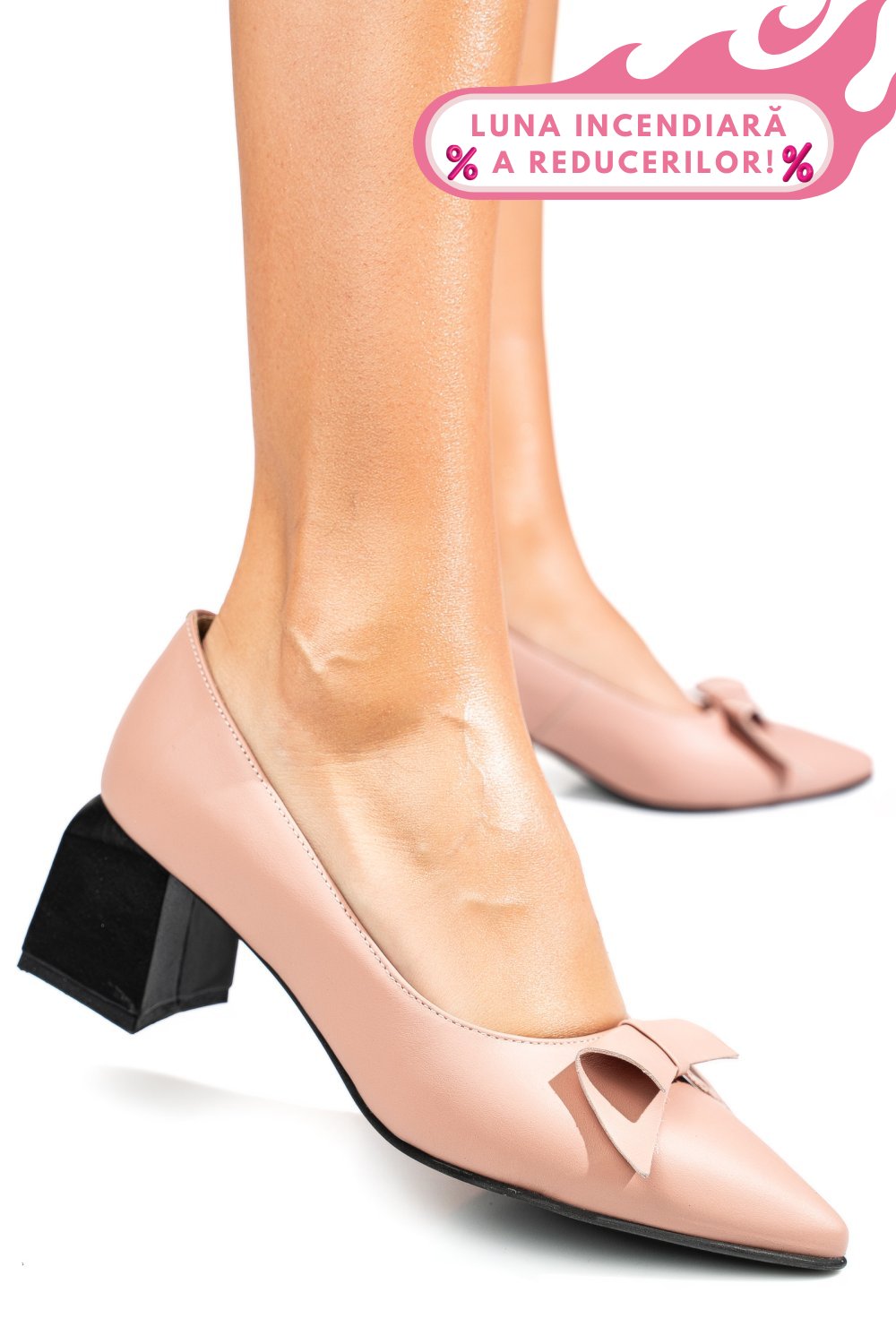 PANTOFI NUDE PIELE NATURALA 5S77463-II