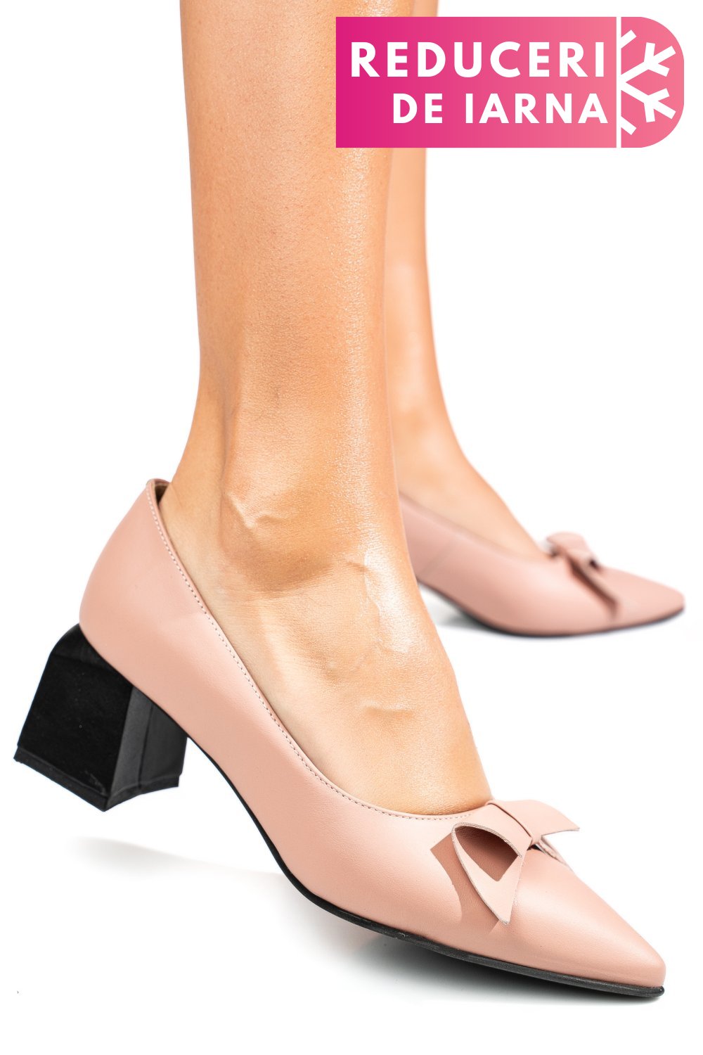 PANTOFI NUDE PIELE NATURALA 5S77463-II