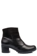 BOTINE NEGRE PIELE NATURALA 0PC65