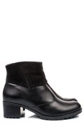 BOTINE NEGRE PIELE NATURALA 0PC65