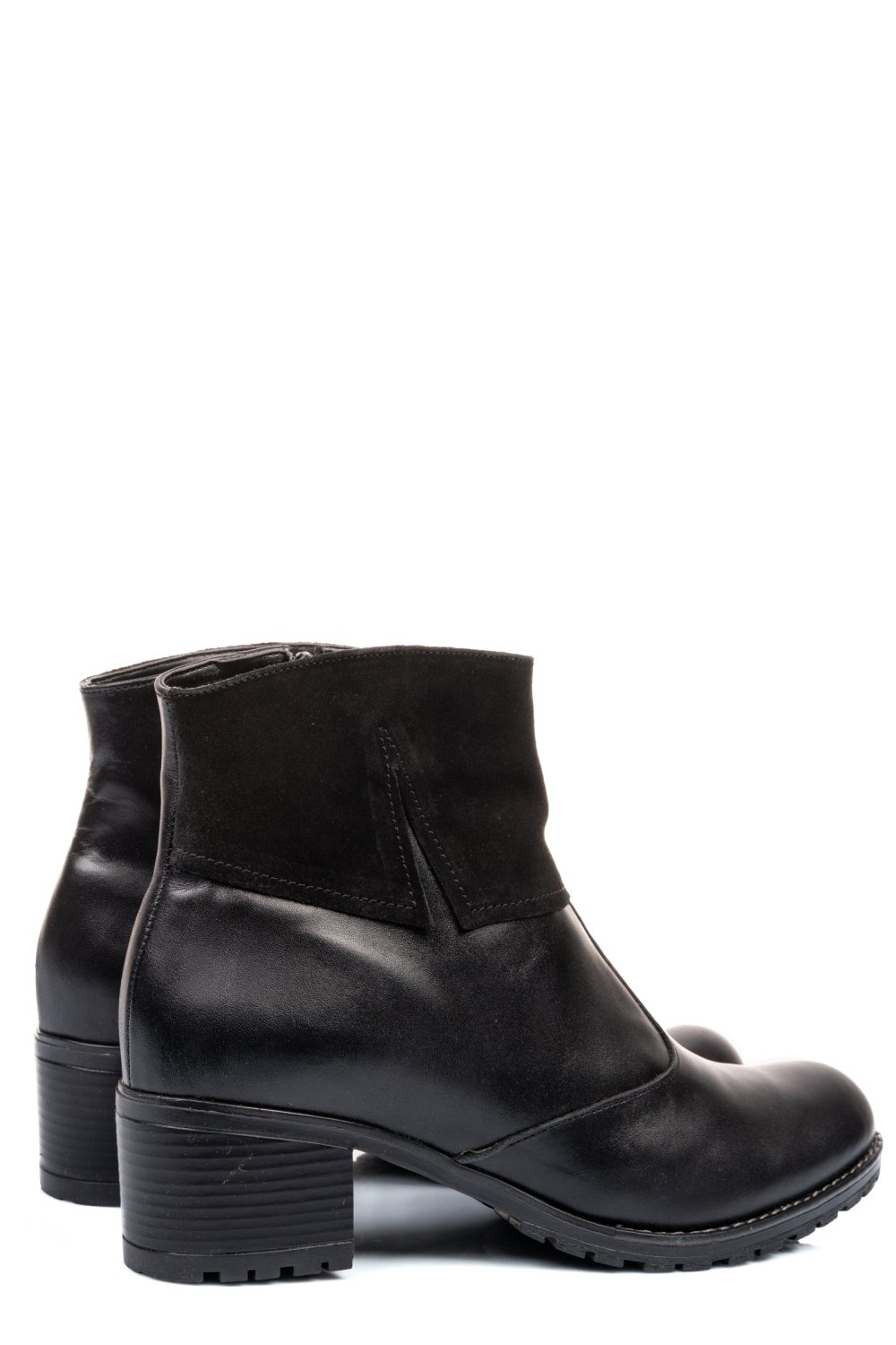 BOTINE NEGRE PIELE NATURALA 0PC65