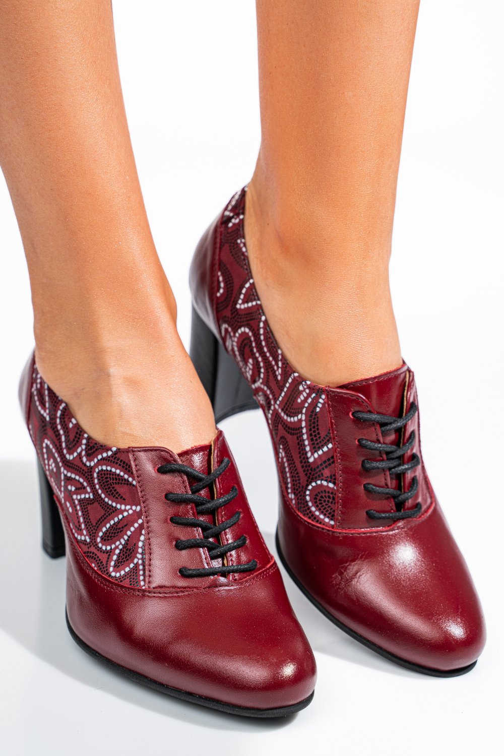 PANTOFI VISINII PIELE NATURALA 1PC717-II